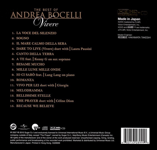 ҡ <wbr>Andrea <wbr>Bocelli-2010-The <wbr>Best-Vivere(հ)FL ...