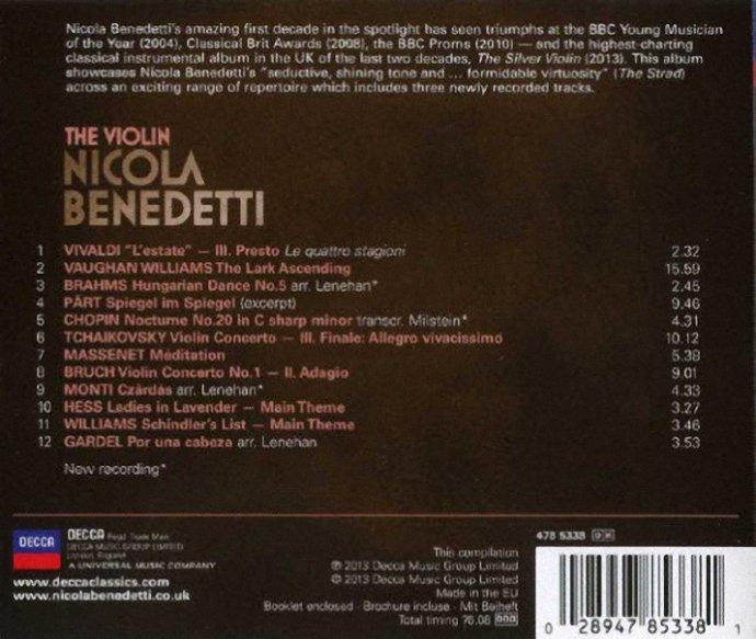 NicolaBenedetti-С١(TheViolin)[FLAC]