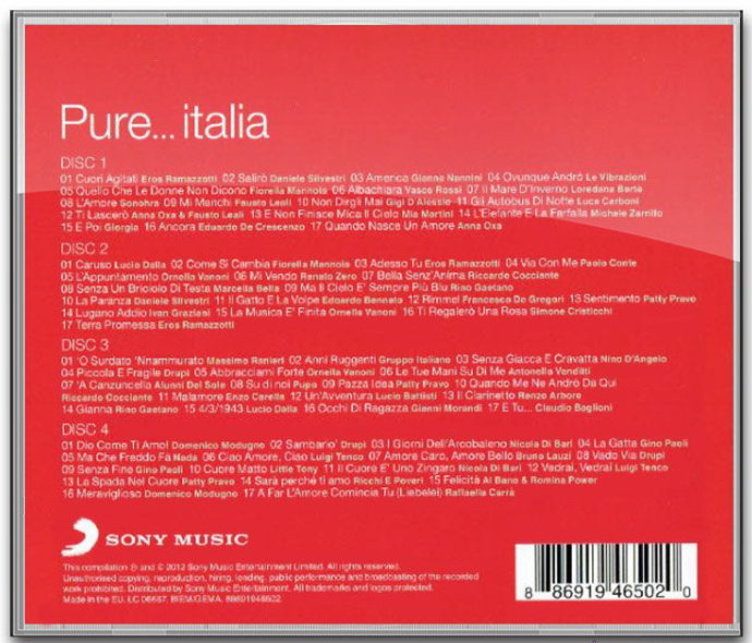 ȺǡPure…Italia ѡ4CD-2012 [FLAC+CUE ]